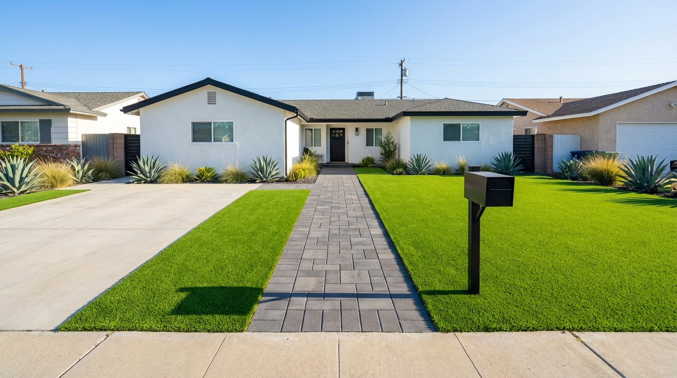 Front Yard Turf — After