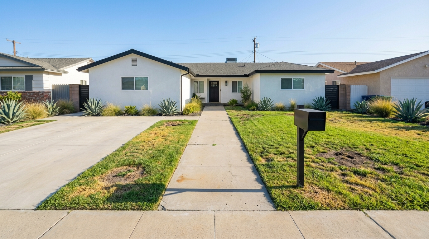Front Yard Turf — Before